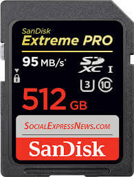 Just released – a 512GB SD Card!