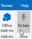 New Microft Office 365 – Voice Dictate Feature